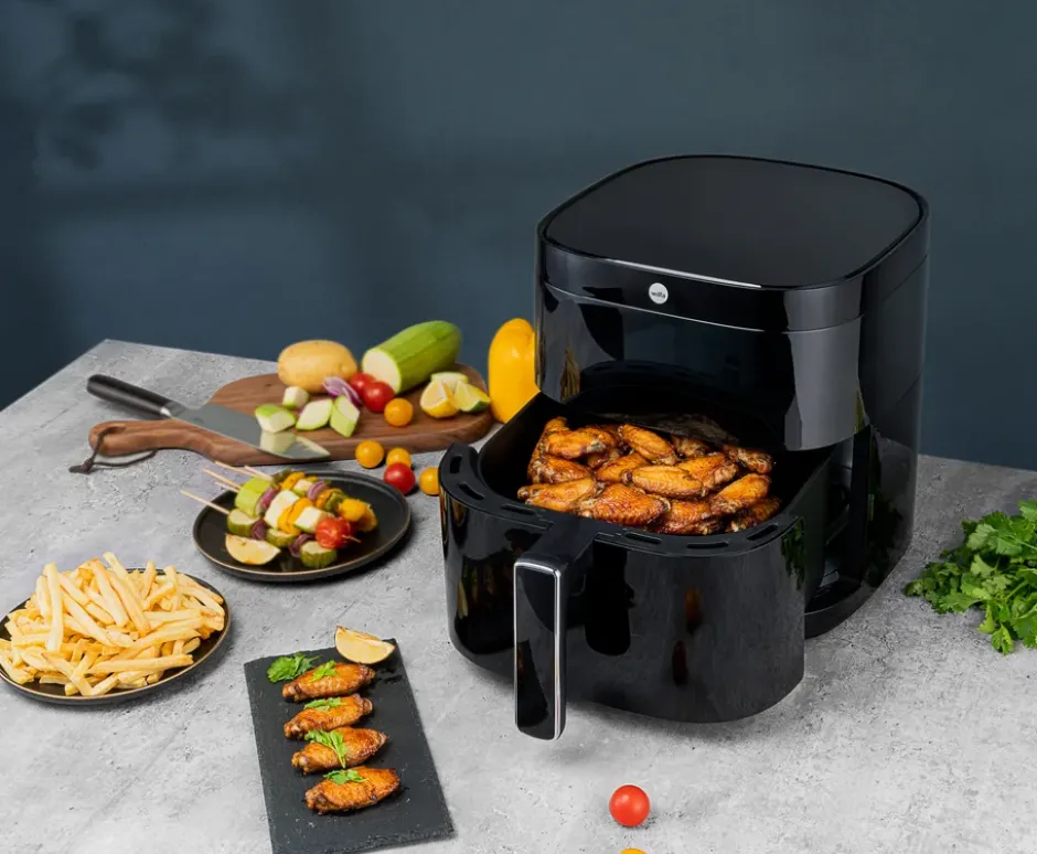 AFD-60B dual air fryer 6 L, Svart