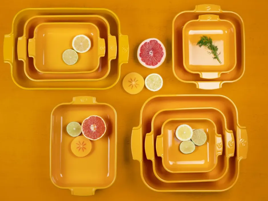 Appolia keramikform 40x27 cm, Saffron yellow