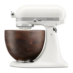 Aritsan 5KSM156 köksmaskin med träskål 4,7 L, Porcelain white-walnut