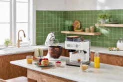 Aritsan 5KSM156 köksmaskin med träskål 4,7 L, Porcelain white-walnut