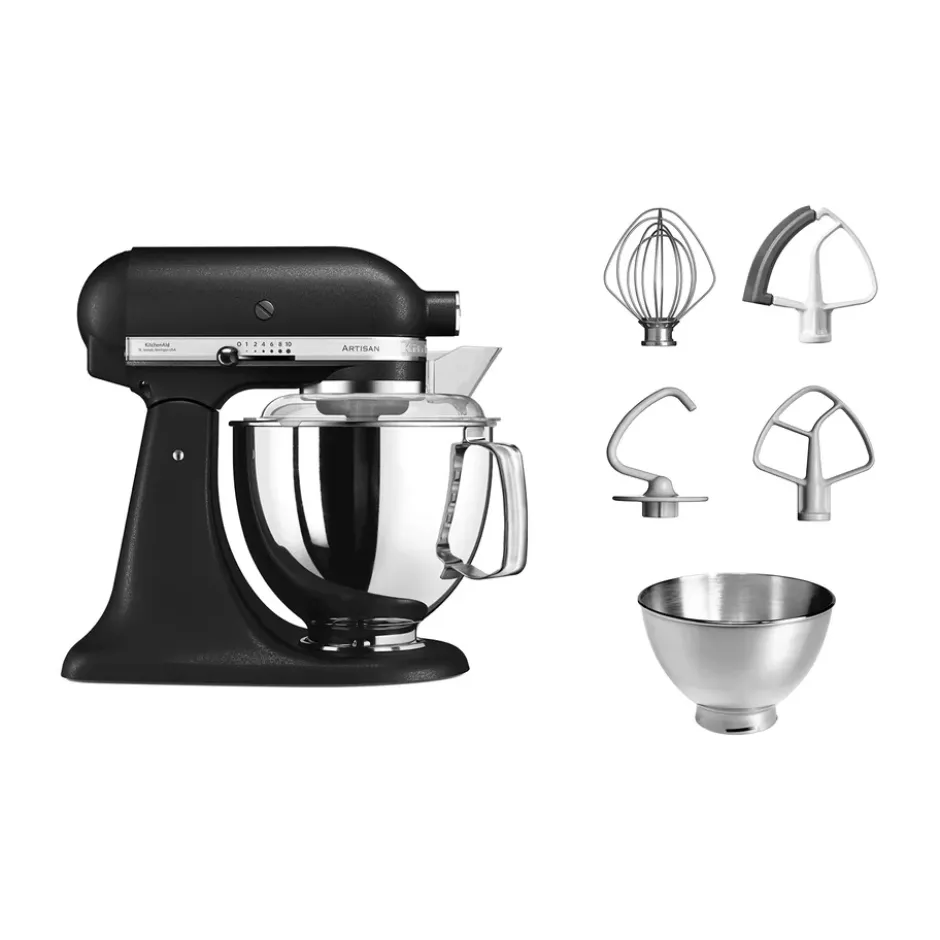 Artisan 5KSM175 köksmaskin med extra tillbehör 4,8 L, Cast iron black