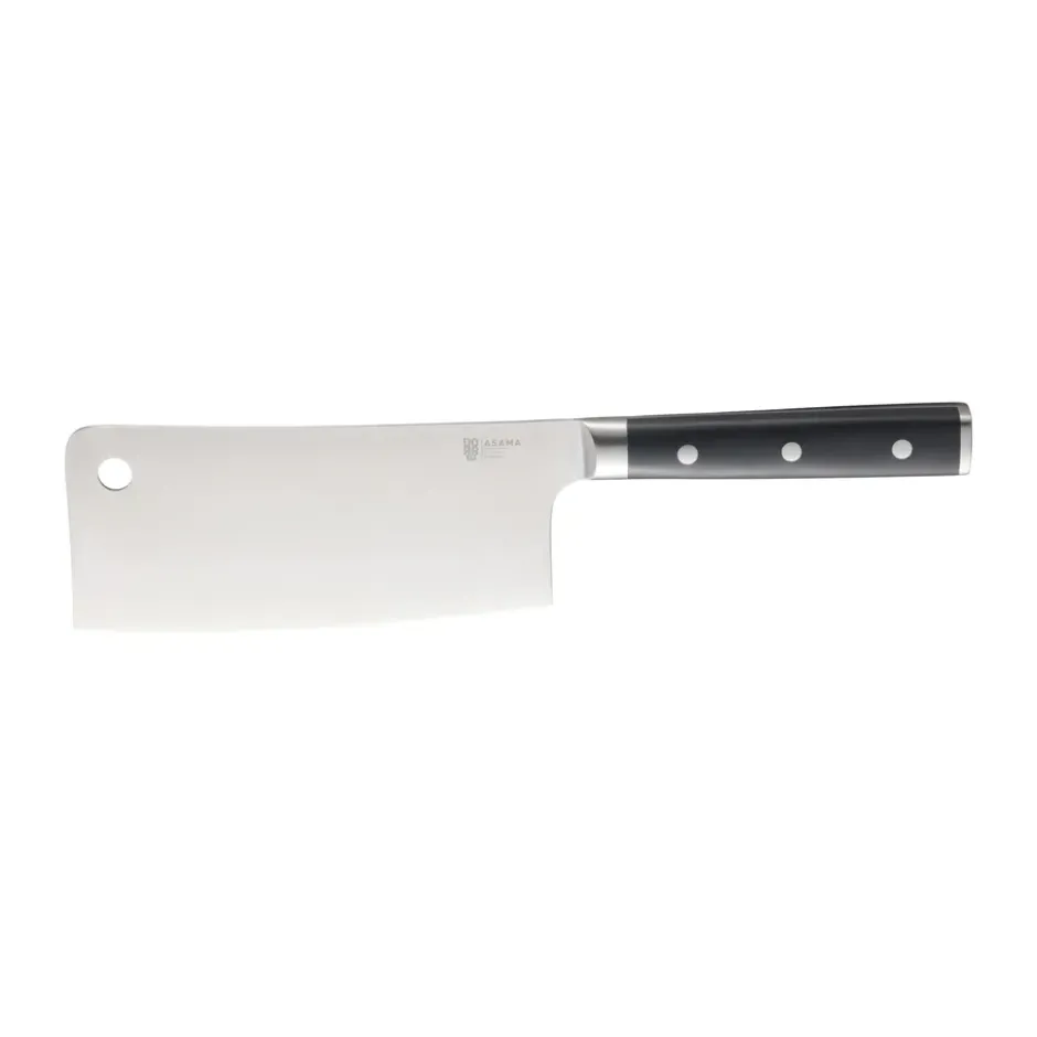 Asama Kinesisk kockkniv 18 cm, Svart handtag