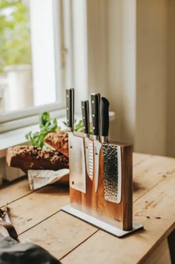 Asama Kinesisk kockkniv 18 cm, Svart handtag