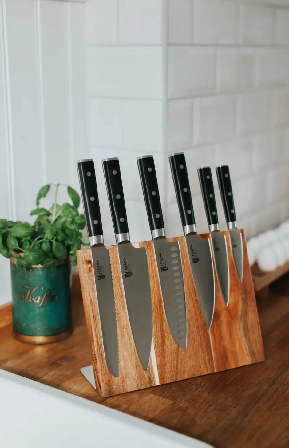 Asama kockkniv 20 cm, Rostfritt stål