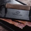 Bacon- och grillpress gjutjärn med trähandtag, 21x11 cm