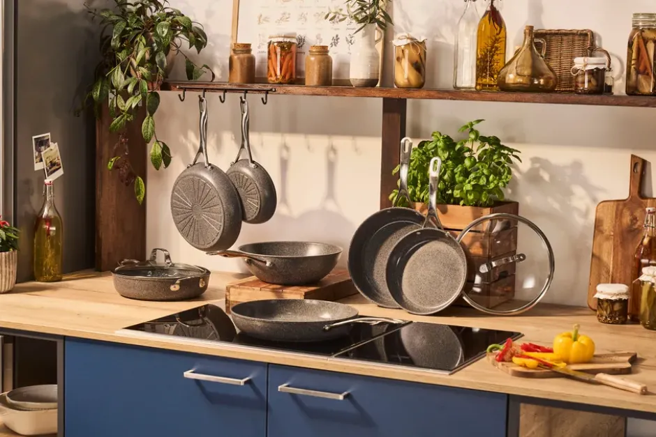 Ballarini Salina Ti-X Granit keramisk stekpanna, 28 cm