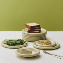 Barro tallrik, Pistachio, Ø24 cm 2-pack
