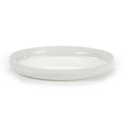 Base tallrik med hög kant vit, 24 cm