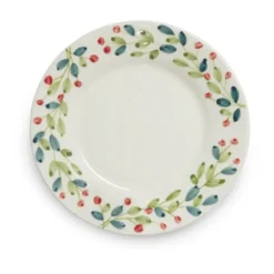 Basic jultallrik Ø21 cm, Vit-multi
