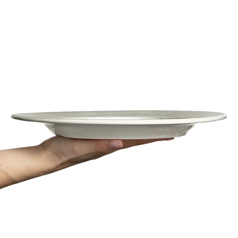 Basic tallrik 28 cm, Grå