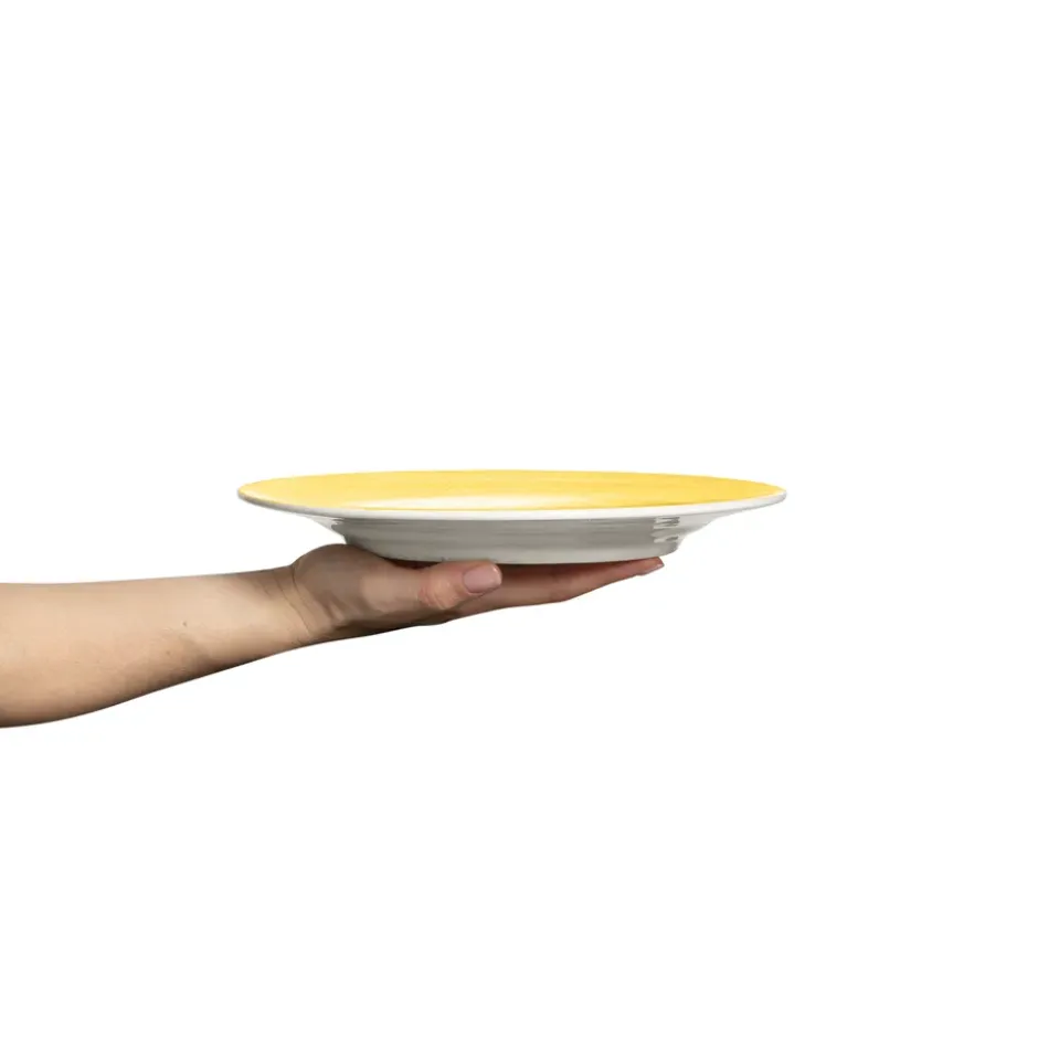 Basic tallrik 25 cm, Gul
