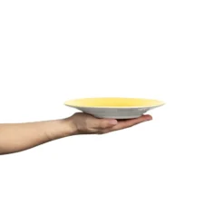 Basic tallrik 21 cm, Gul