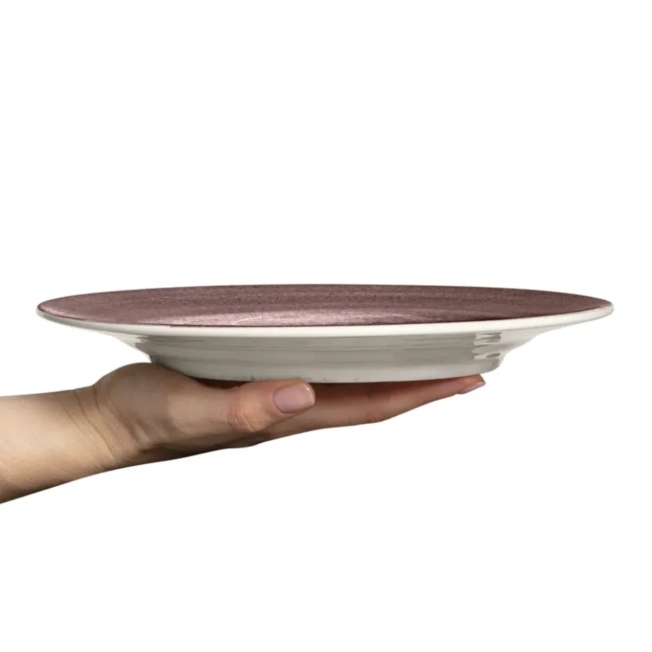 Basic tallrik 25 cm, Plommon