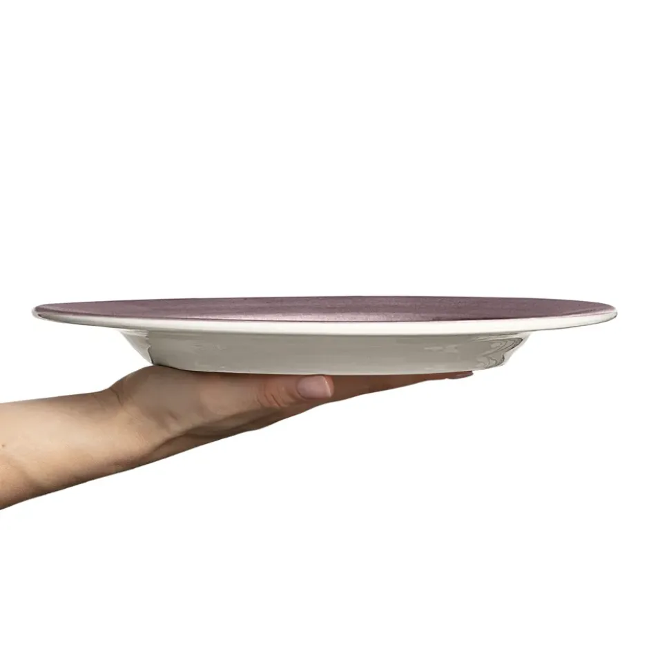 Basic tallrik 28 cm, Plommon