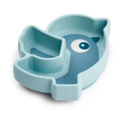 Birdee Stick&Stay barntallrik Ø12 cm, Blue