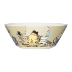 Bisamråttan Muminskål Ø15 cm, Beige