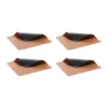 Bitz bordstablett 33x46 cm 4-pack, Svart-brun
