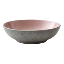 Bitz pastaskål Ø20 cm grå, Grå-rosa