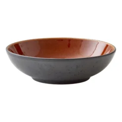 Bitz pastaskål Ø20 cm svart, Svart-amber