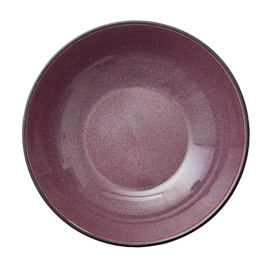 Bitz pastaskål Ø20 cm svart, Svart-lila