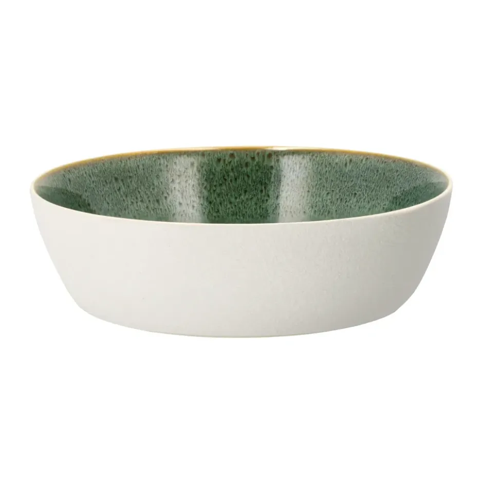 Bitz soppskål Ø 18 cm, Vit-grön