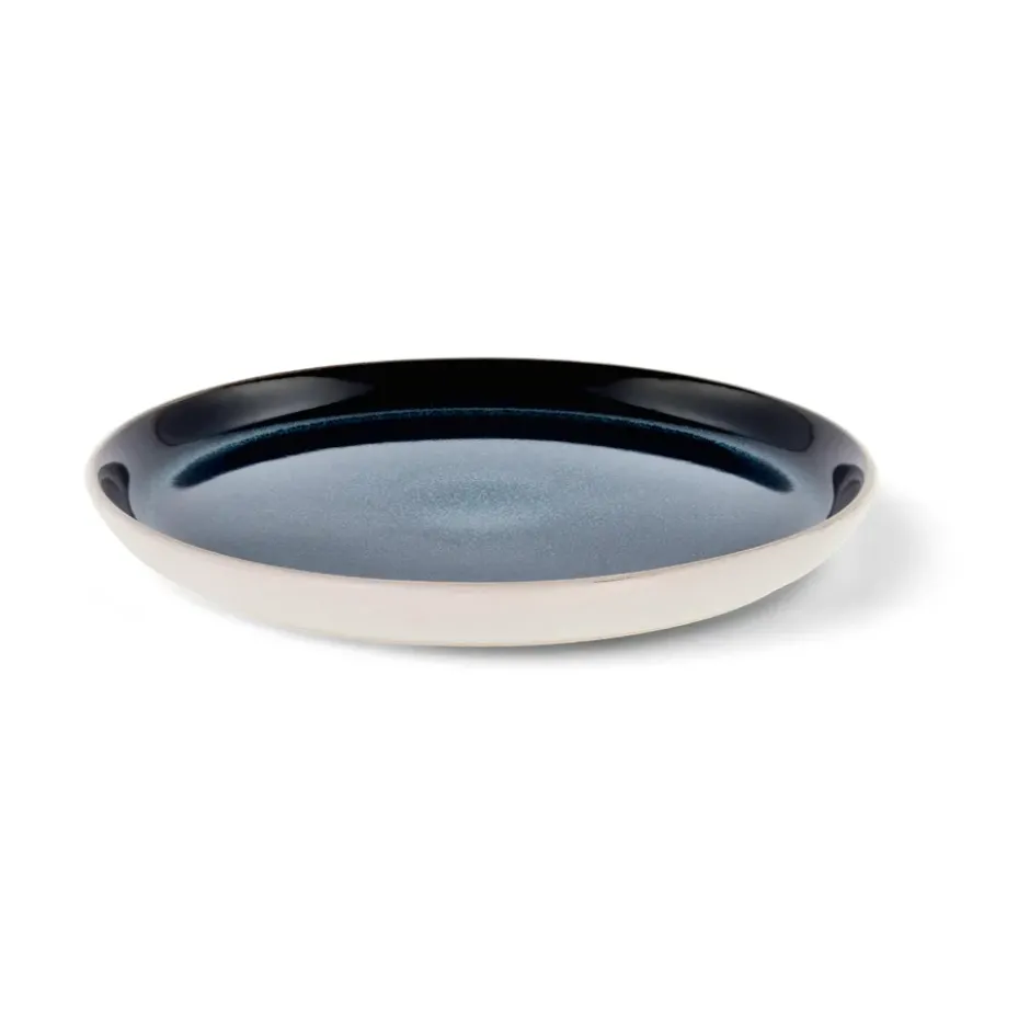 Bitz tallrik gastro Ø 21 cm, Vit-mörkblå