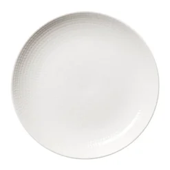 Blå eld tallrik, Vit, 26 cm