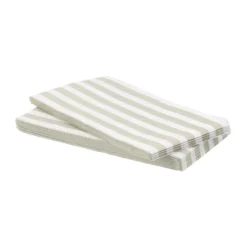 Bold Stripe pappersservett, Vit-beige, 15‑pack, 33×40 cm