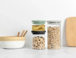 Brabantia glasburk 3-pack, Svart-grå-grön