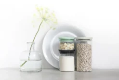 Brabantia glasburk 3-pack, Svart-grå-grön