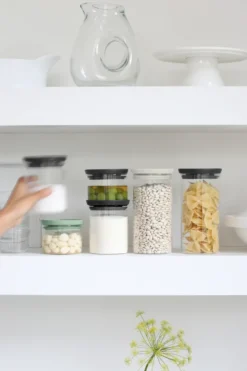 Brabantia glasburk 3-pack, Svart-grå-grön