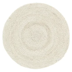 Braided bordstablett Ø38 cm, Ivory
