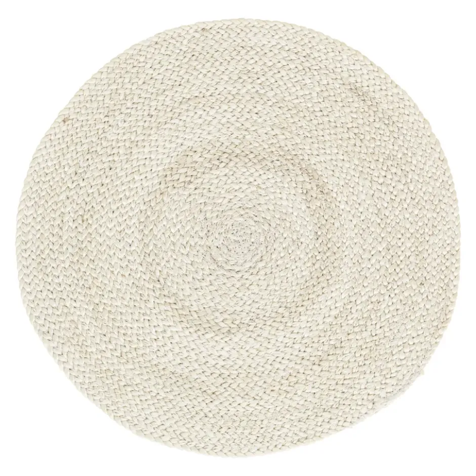 Braided bordstablett Ø38 cm, Ivory