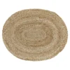 Braided bordstablett oval, Natur