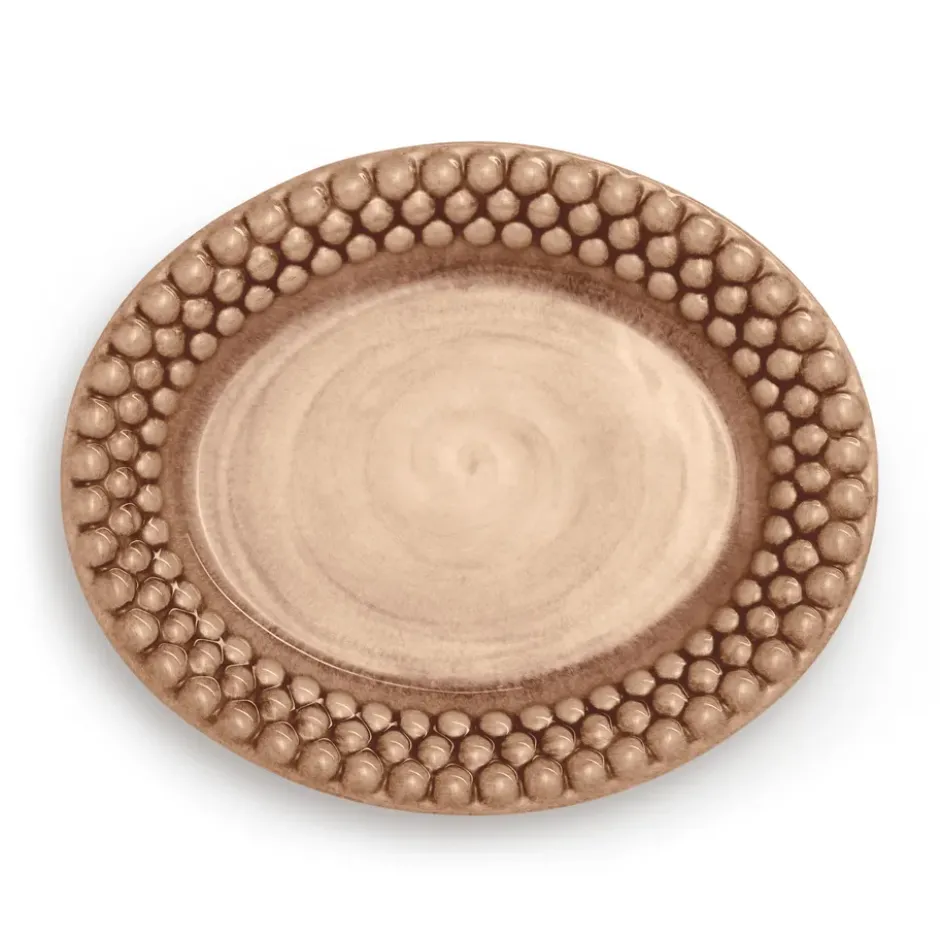 Bubbles oval tallrik 20 cm, Cinnamon