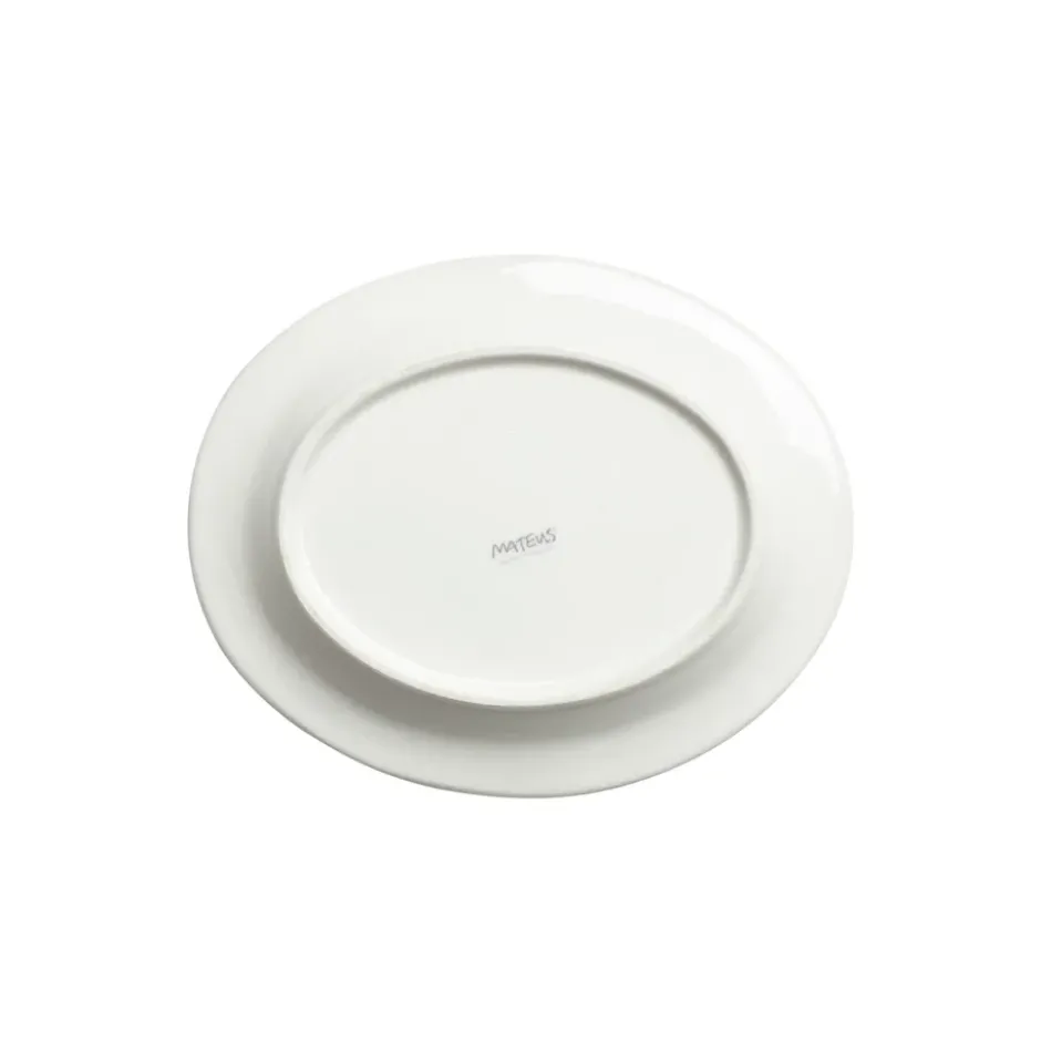 Bubbles oval tallrik 20 cm, Plommon