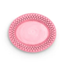 Bubbles oval tallrik 20 cm, Rosa