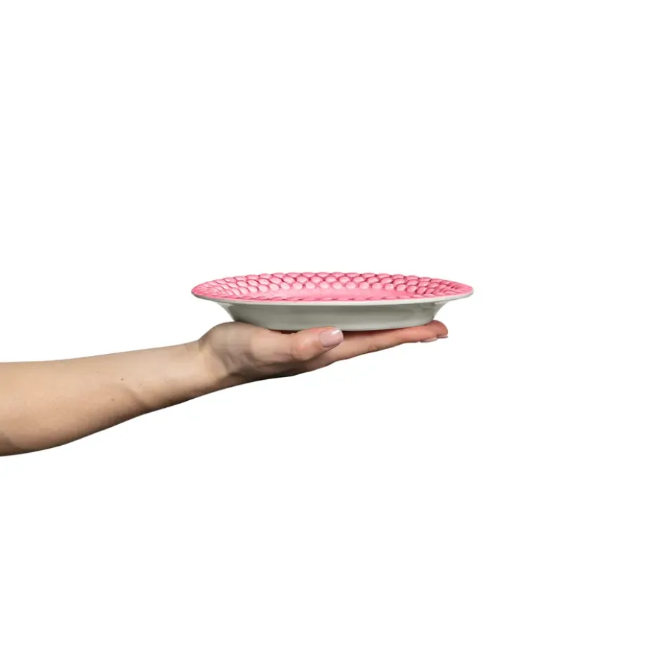 Bubbles oval tallrik 20 cm, Rosa