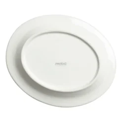 Bubbles oval tallrik 20 cm, Vit