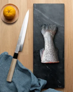 Bunmei yanagi sashimikniv enkelslipad 21 cm, Rostfritt stål