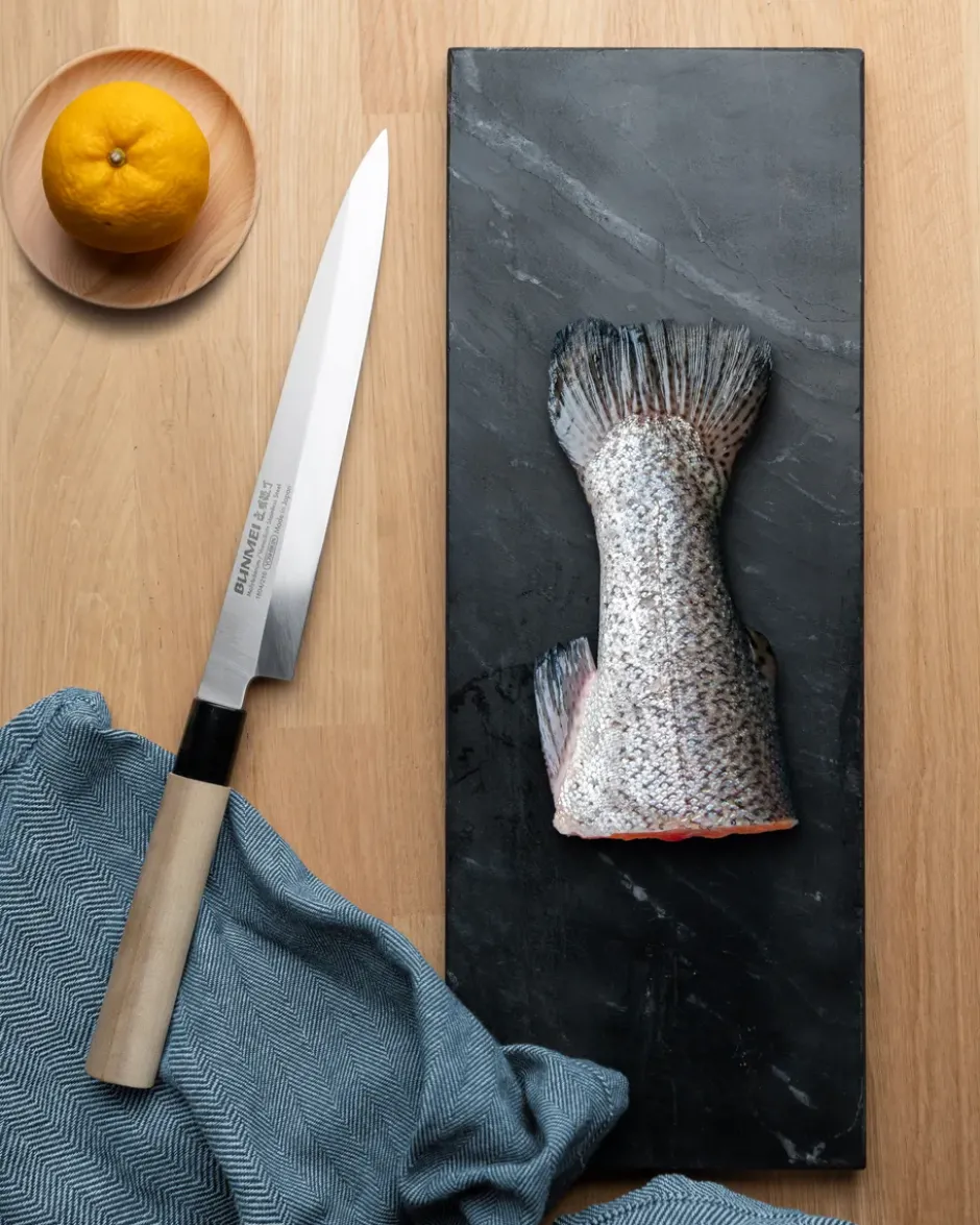 Bunmei yanagi sashimikniv enkelslipad 21 cm, Rostfritt stål