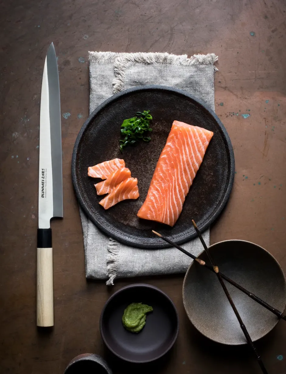 Bunmei yanagi sashimikniv enkelslipad 27 cm, Rostfritt stål