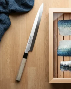 Bunmei yanagi sashimikniv enkelslipad 27 cm, Rostfritt stål