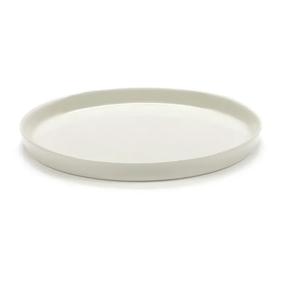 Cena tallrik hög M Ø22 cm, Ivory