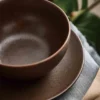 Ceramic Workshop assiett Ø19,5 cm, Chestnut-matte brown