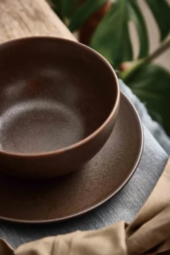 Ceramic Workshop assiett Ø19,5 cm, Chestnut-matte brown