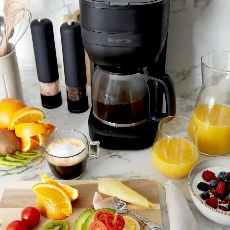 Champion kaffebryggare, Mattsvart, 1,5 L