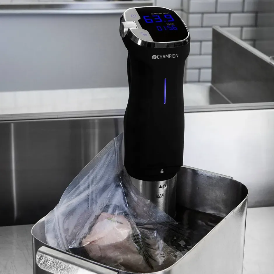 Champion Precision sous vide, Rostfritt stål-svart