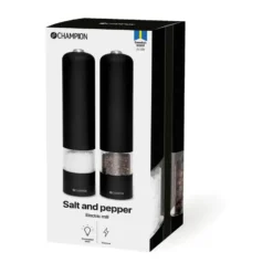 Champion SPK120 salt- och pepparkvarn set, Mattsvart