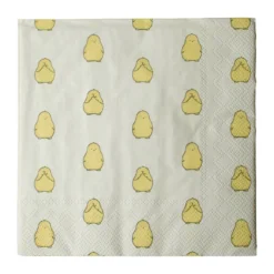 Chubby chicken pappersservett 20-pack, Yellow, 33x33 cm
